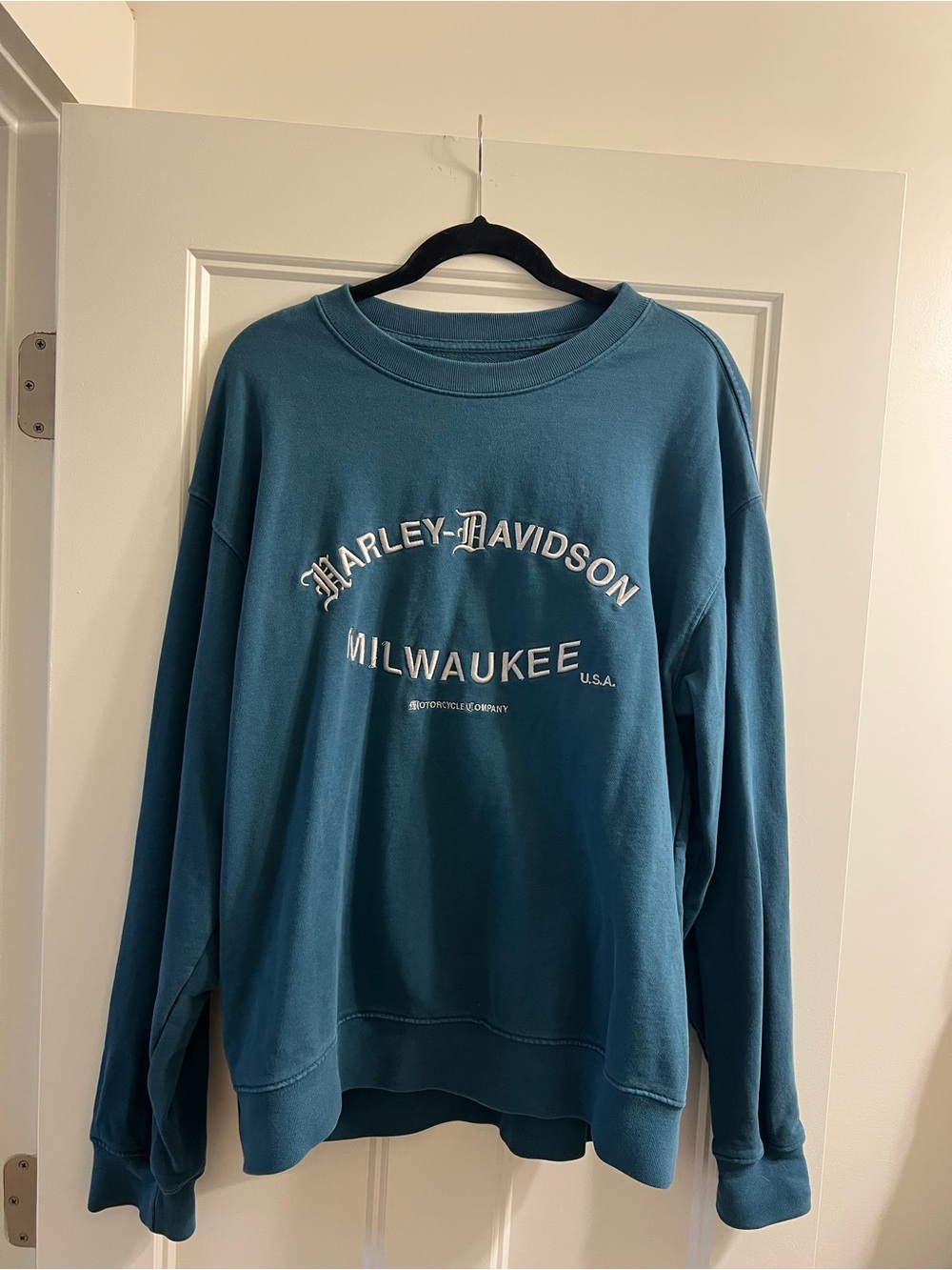 Harley-Davidson Teal Milwaukee Crewneck Sweatshirt - Men